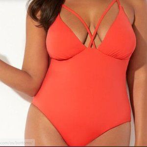 Temptress One-Piece Coral Swimsuit New With Tags